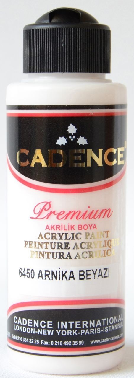 Cadence Akrilik Boya 120ML(cc) 6450 Arnika Beyazı