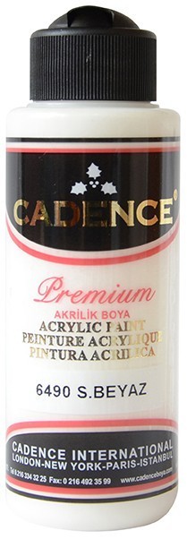 Cadence Akrilik Boya 120ML(cc) 6490 S.Beyaz