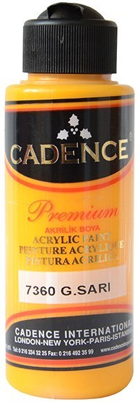 Cadence Akrilik Boya 120ML(cc) 7360 G.Sarı