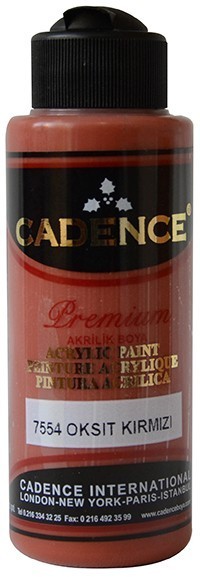 Cadence Akrilik Boya 120ML(cc) 7554 Oksit Kırmızı