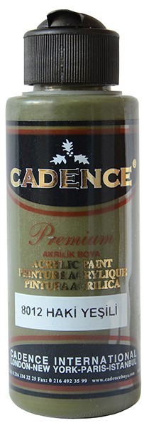 Cadence Akrilik Boya 120ML(cc) 8012 Haki Yeşili