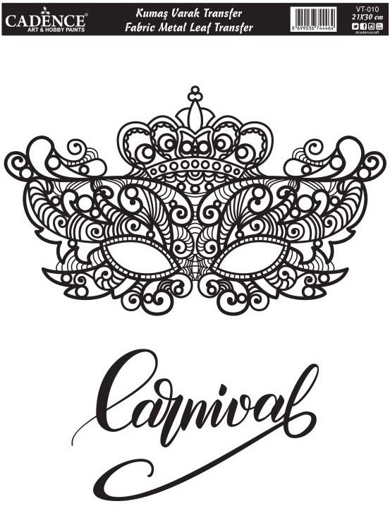 Cadence Varak Kumaş Transfer Carnival 21x30 VT10