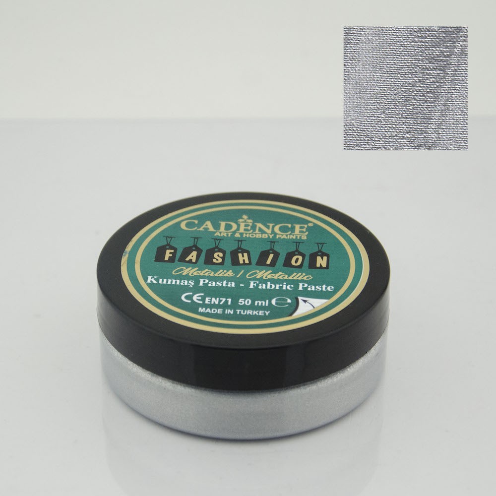 Gümüş Cadence Metalik Kumaş Rölyef Pasta 11