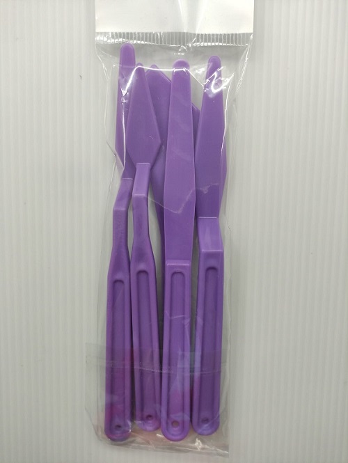 Sanatsal Dünya Özel Mor Plastik Spatula Seti 5'li-142466