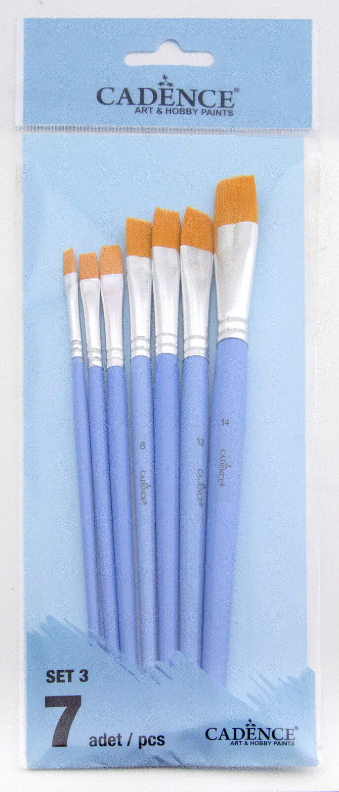 Cadence Turkuaz Zemin Fırçası 7'lı Set