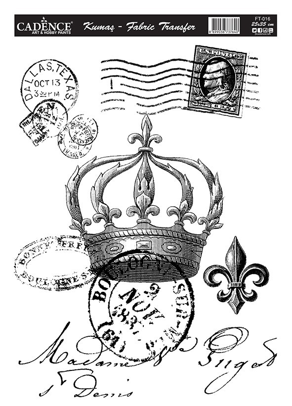 Cadence Kumaş Transfer 25x35 KT-16