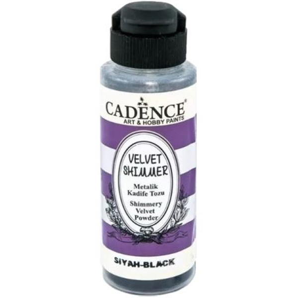 Cadence Metalik Kadife Tozu Siyah VS-07