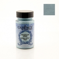 113 Mavi  Metalik Marble Efekt Mermer Boyası 90ML