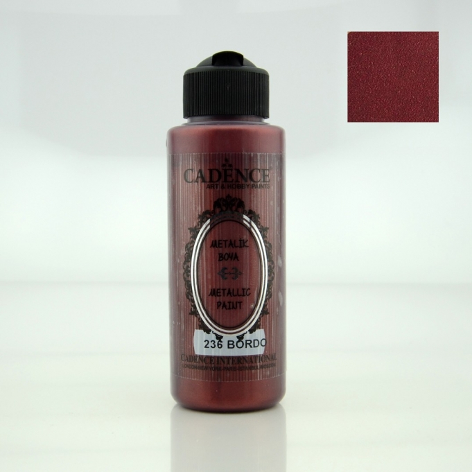 Bordo Rengi Metalik Boya 120ML Cadence (236)