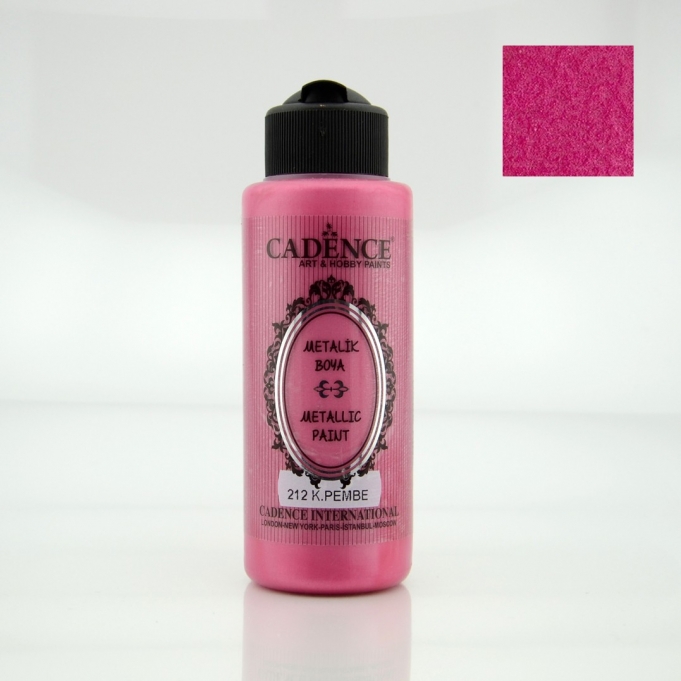 Koyu Pembe Rengi Cadence Metalik Boya 120ML (212)