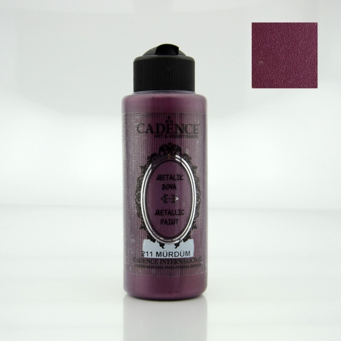 Mürdüm Rengi Cadence Metalik Boya 120ML (211)