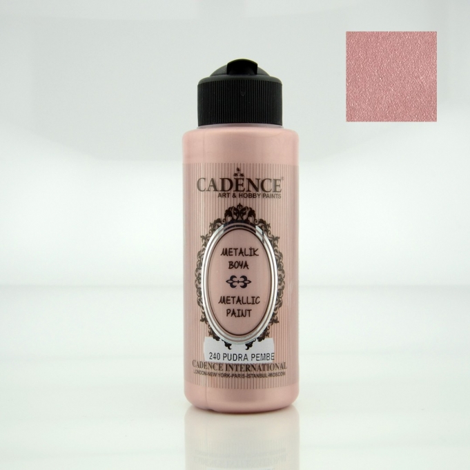 Pudra Pembe Rengi Cadence Metalik Boya 120ML (240)