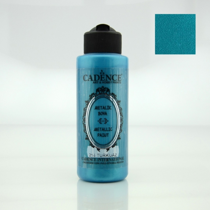 Turkuaz Rengi Cadence Metalik Boya 120ML (214)