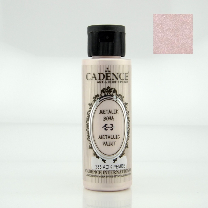 Açık Pembe Rengi Cadence Metalik Boya 70ML (233)