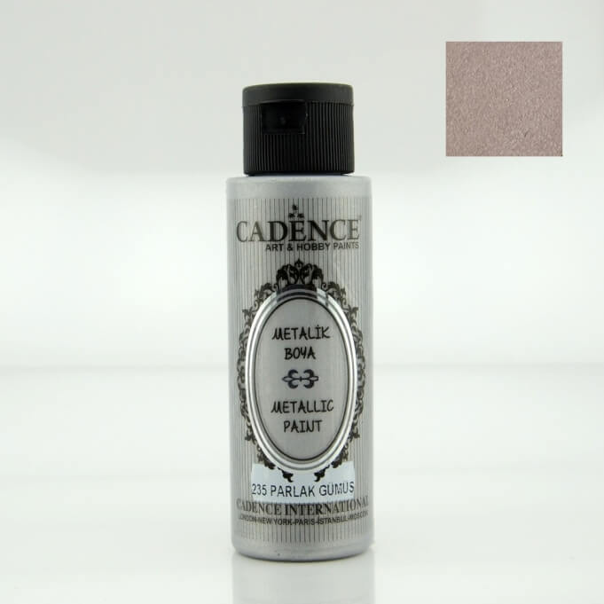 Parlak Gümüş Rengi Cadence Metalik Boya 70ML (235)