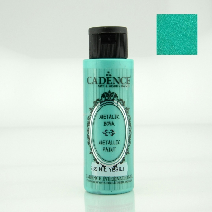 Nil Yeşili Rengi Cadence Metalik Boya 70ML (239)