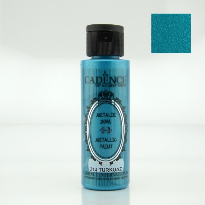 Turkuaz Rengi Cadence Metalik Boya 70ML (214)