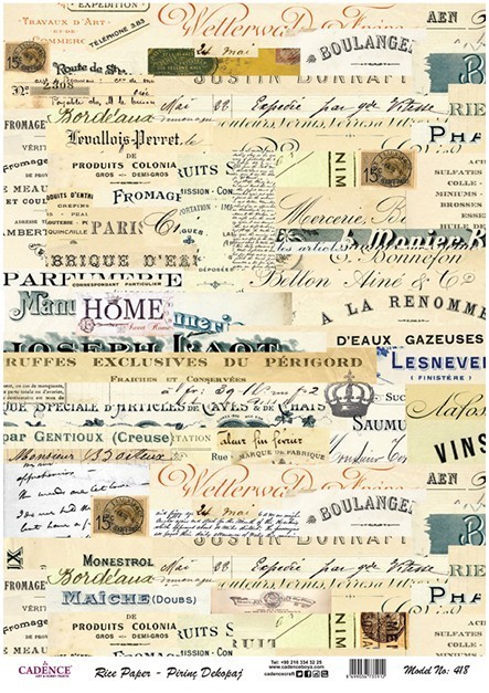 Cadence Pirinç Dekopaj - Model 418