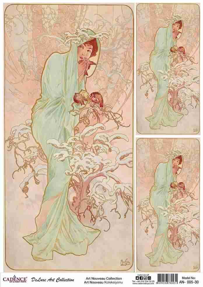 Cadence Deluxe Art Pirinç Dekopaj Model AN-005 (90x125)