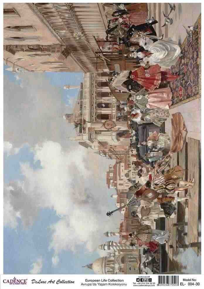 Cadence Deluxe Art Pirinç Dekopaj Model EL-004 (90x125)