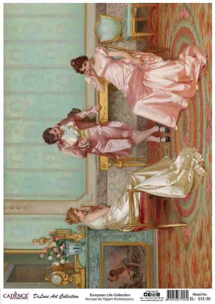 Cadence Deluxe Art Pirinç Dekopaj Model EL-012 (90x125)