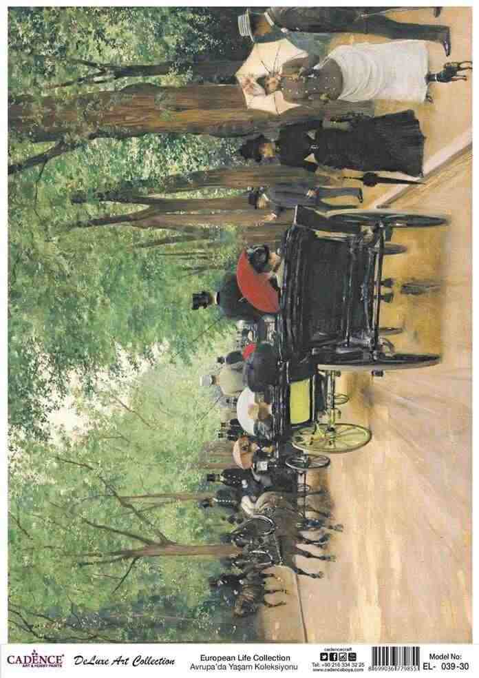 Cadence Deluxe Art Pirinç Dekopaj Model EL-039 (90x125)