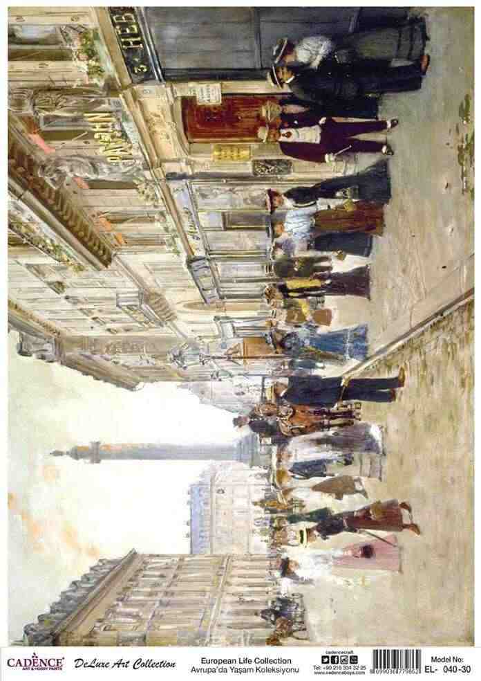 Cadence Deluxe Art Pirinç Dekopaj Model EL-040 (90x125)