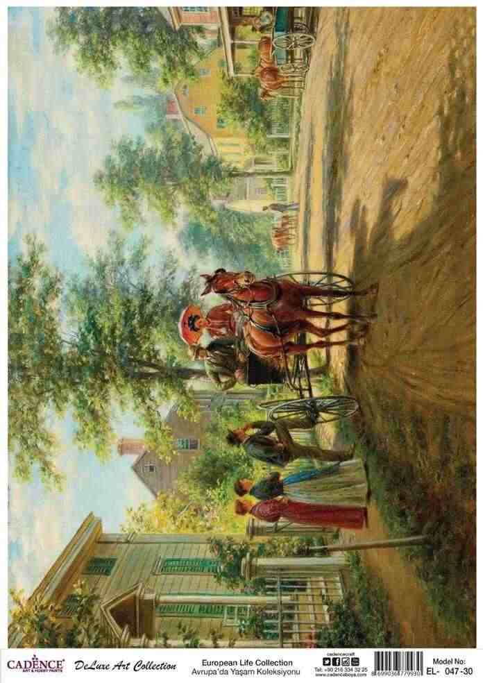 Cadence Deluxe Art Pirinç Dekopaj Model EL-047 (90x125)