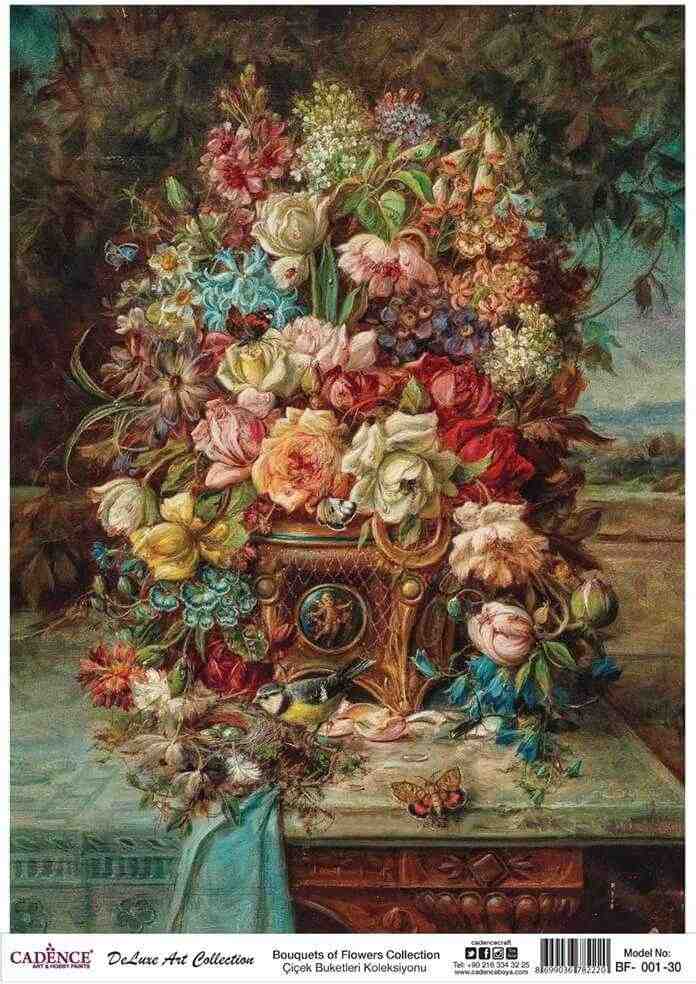 Cadence Deluxe Art Pirinç Dekopaj Model BF-001 (90x125)