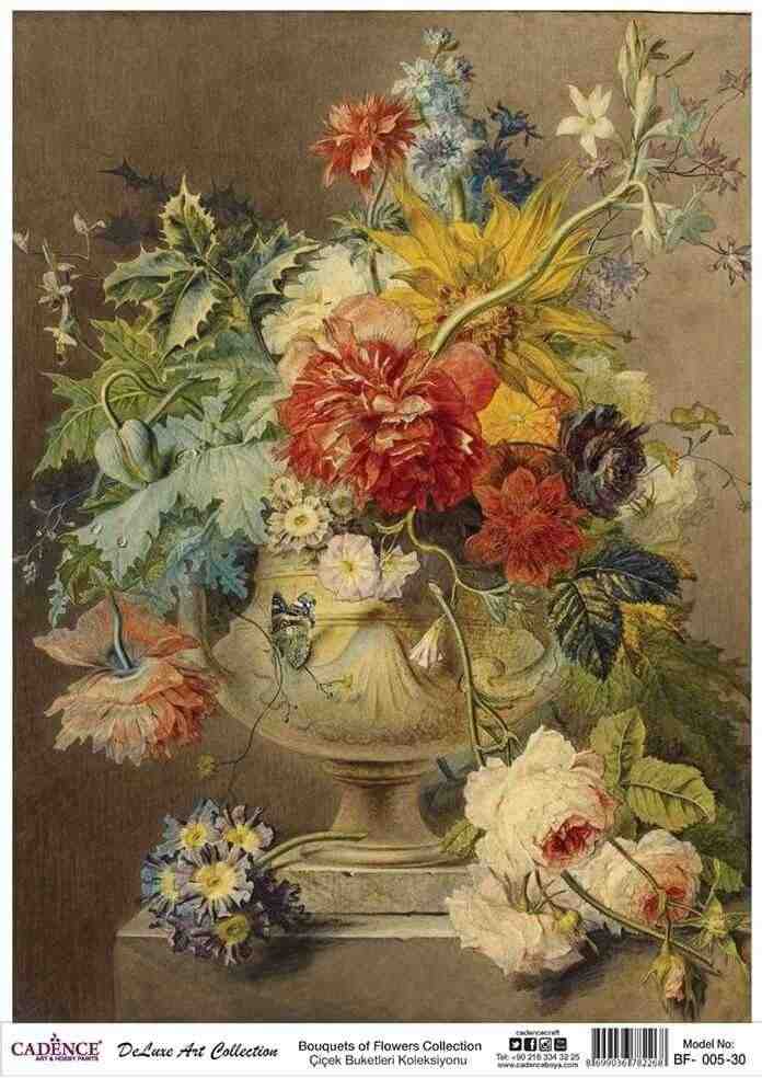 Cadence Deluxe Art Pirinç Dekopaj Model BF-005 (90x125)