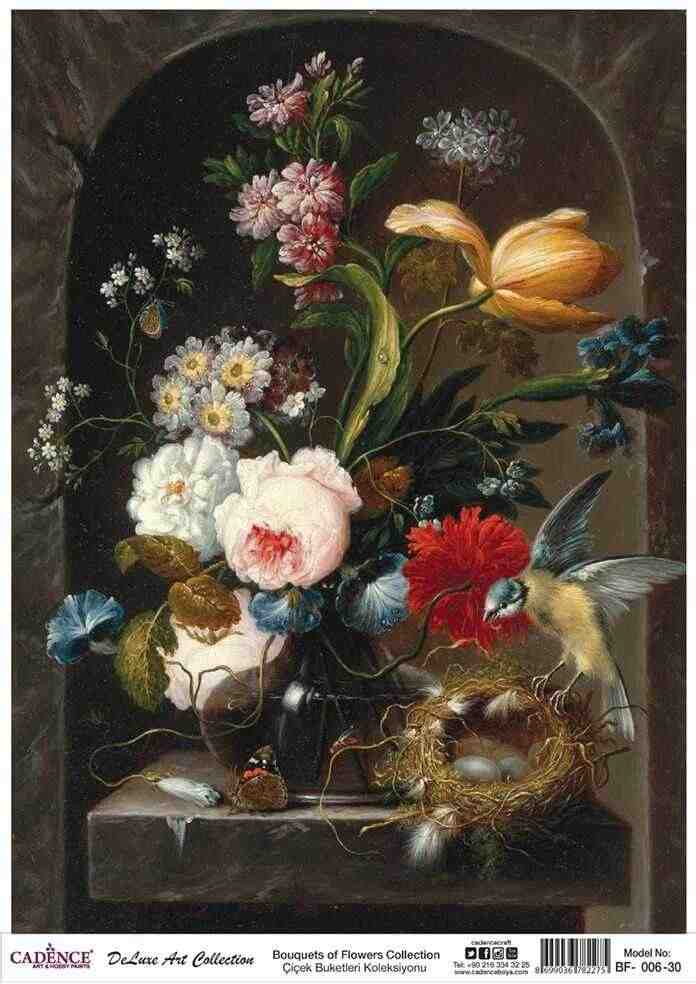 Cadence Deluxe Art Pirinç Dekopaj Model BF-006 (30x42)