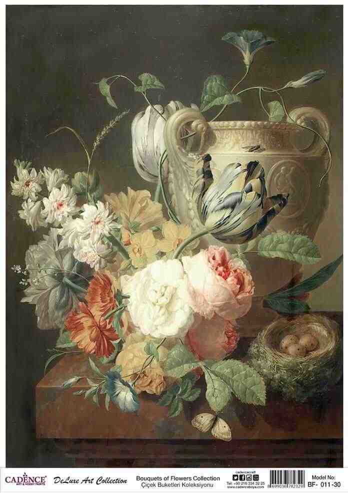 Cadence Deluxe Art Pirinç Dekopaj Model BF-011 (90x125)