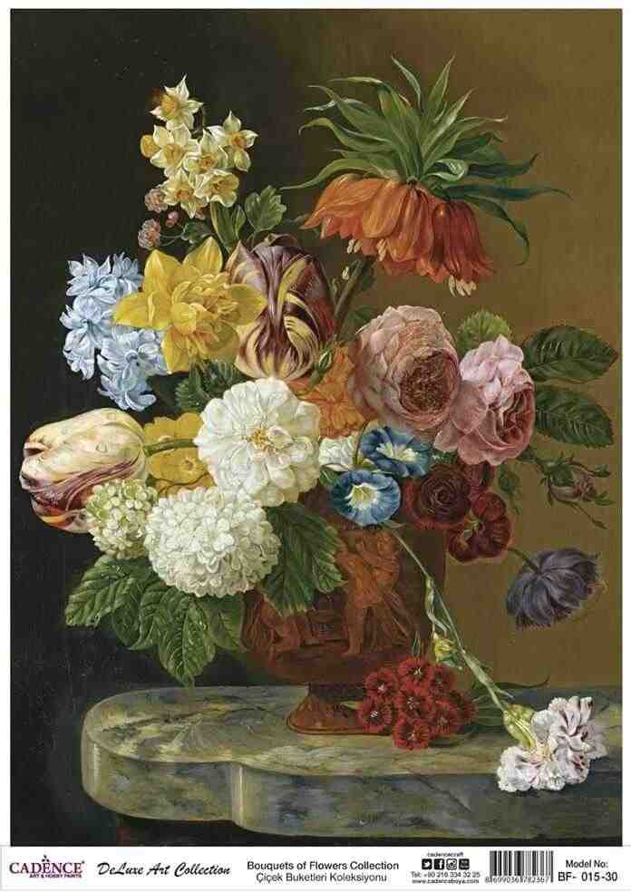 Cadence Deluxe Art Pirinç Dekopaj Model BF-015 (60x85)