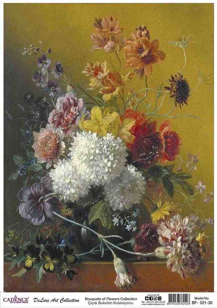 Cadence Deluxe Art Pirinç Dekopaj Model BF-021 (30x42)