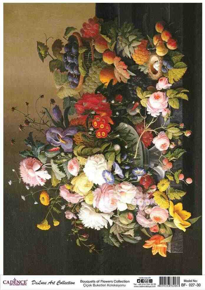 Cadence Deluxe Art Pirinç Dekopaj Model BF-027 (90x125)