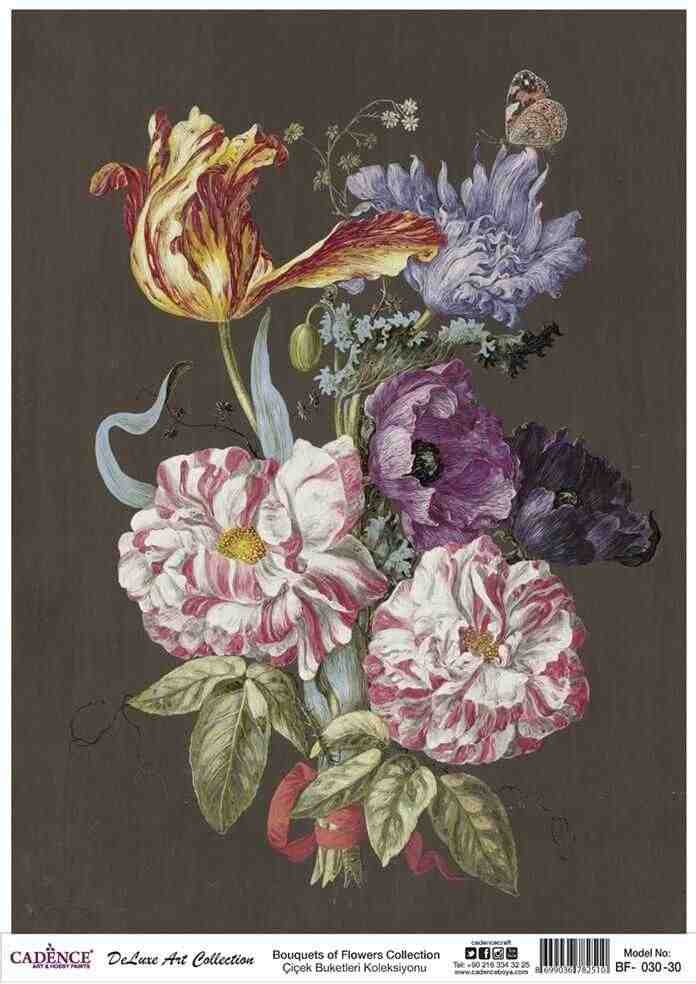 Cadence Deluxe Art Pirinç Dekopaj Model BF-030 (30x42)