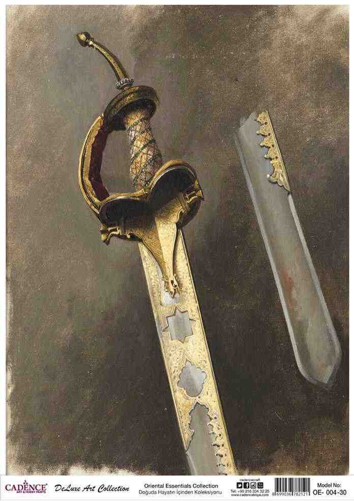 Cadence Deluxe Art Pirinç Dekopaj Model OE-004 (90x125)