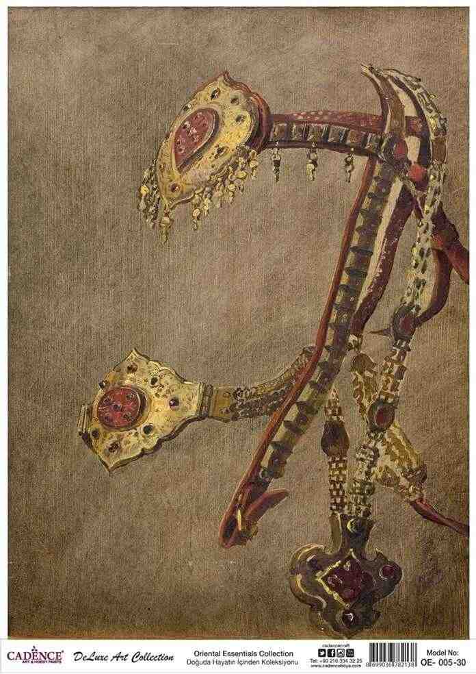 Cadence Deluxe Art Pirinç Dekopaj Model OE-005 (30x42)