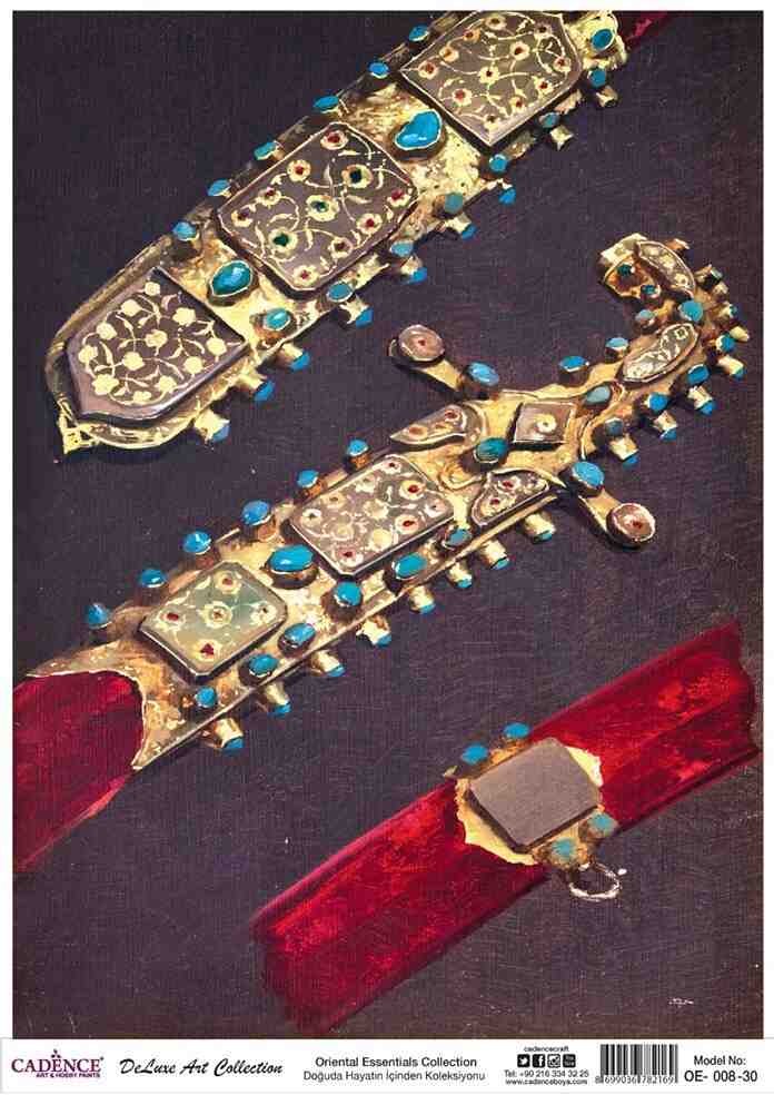 Cadence Deluxe Art Pirinç Dekopaj Model OE-008 (90x125)