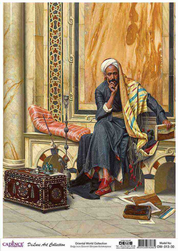 Cadence Deluxe Art Pirinç Dekopaj Model OW-013 (30x42)