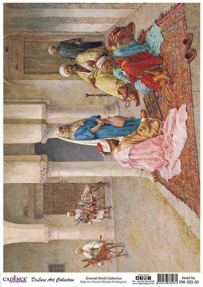 Cadence Deluxe Art Pirinç Dekopaj Model OW-023 (30x42)