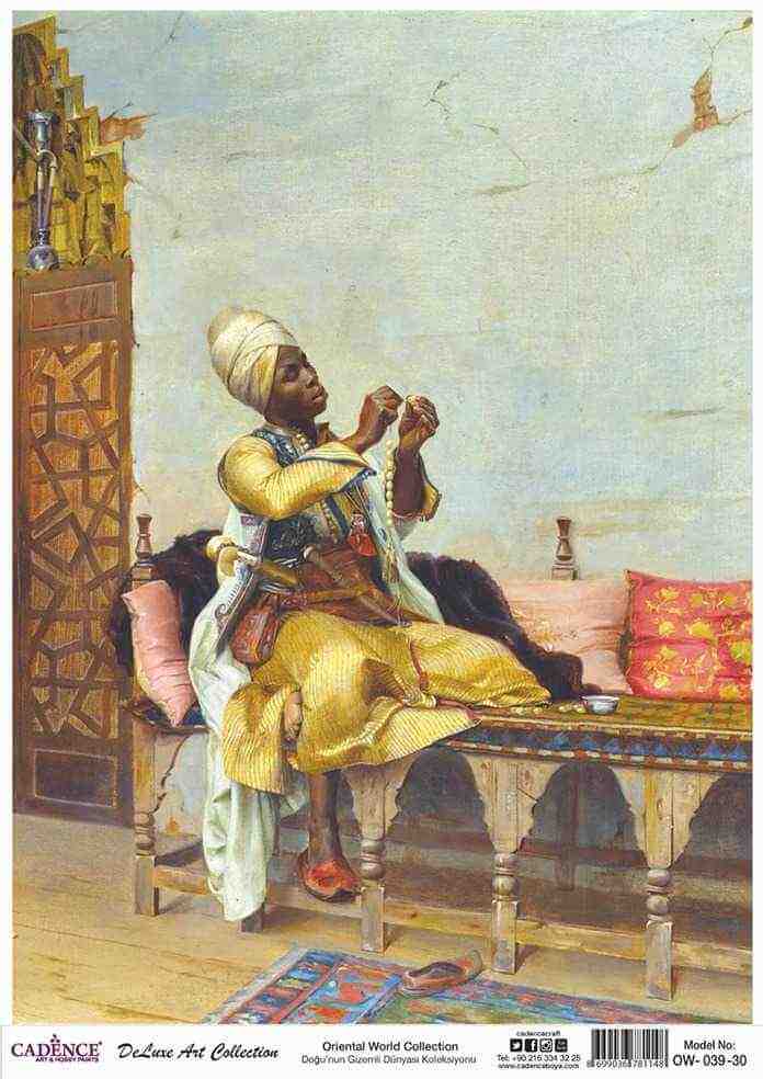 Cadence Deluxe Art Pirinç Dekopaj Model OW-039 (30x42)