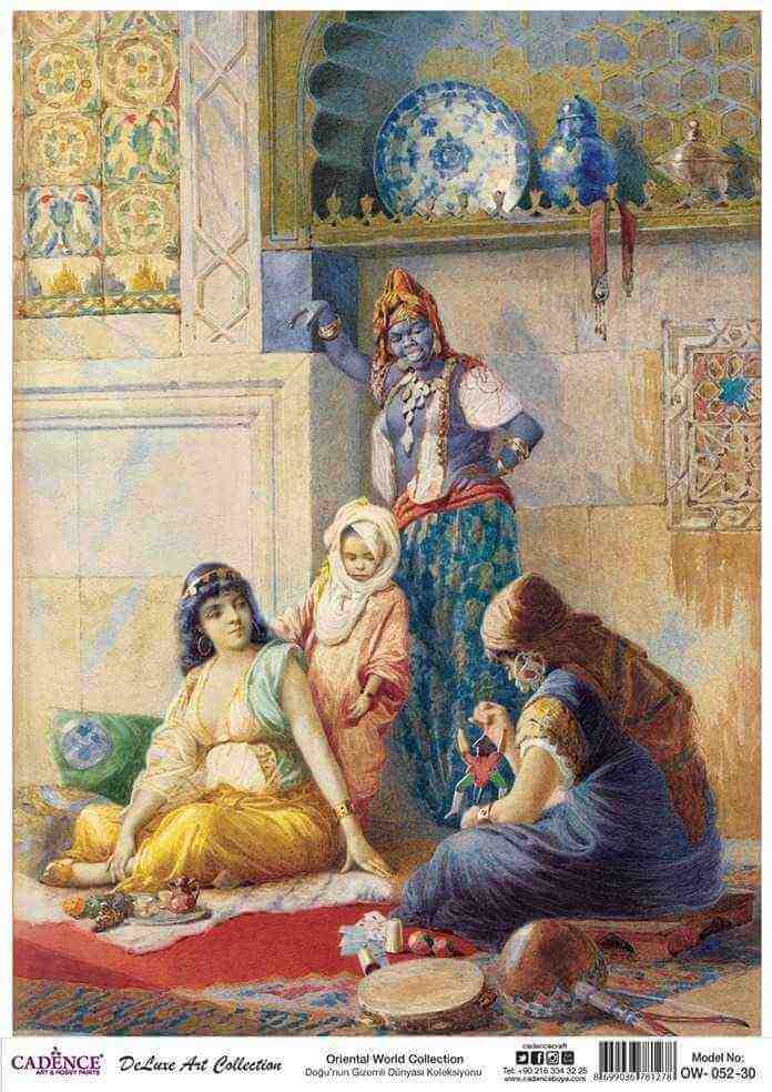 Cadence Deluxe Art Pirinç Dekopaj Model OW-052 (30x42)