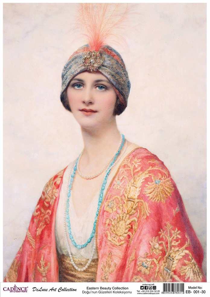 Cadence Deluxe Art Pirinç Dekopaj Model EB-001 (90x125)