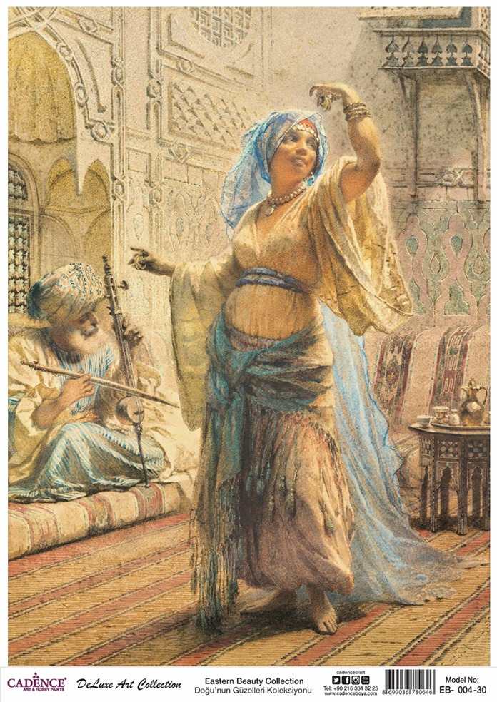 Cadence Deluxe Art Pirinç Dekopaj Model EB-004 (90x125)