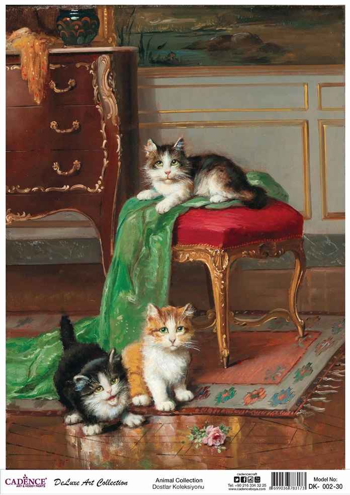 Cadence Deluxe Art Pirinç Dekopaj Model DK-002 (90x125)