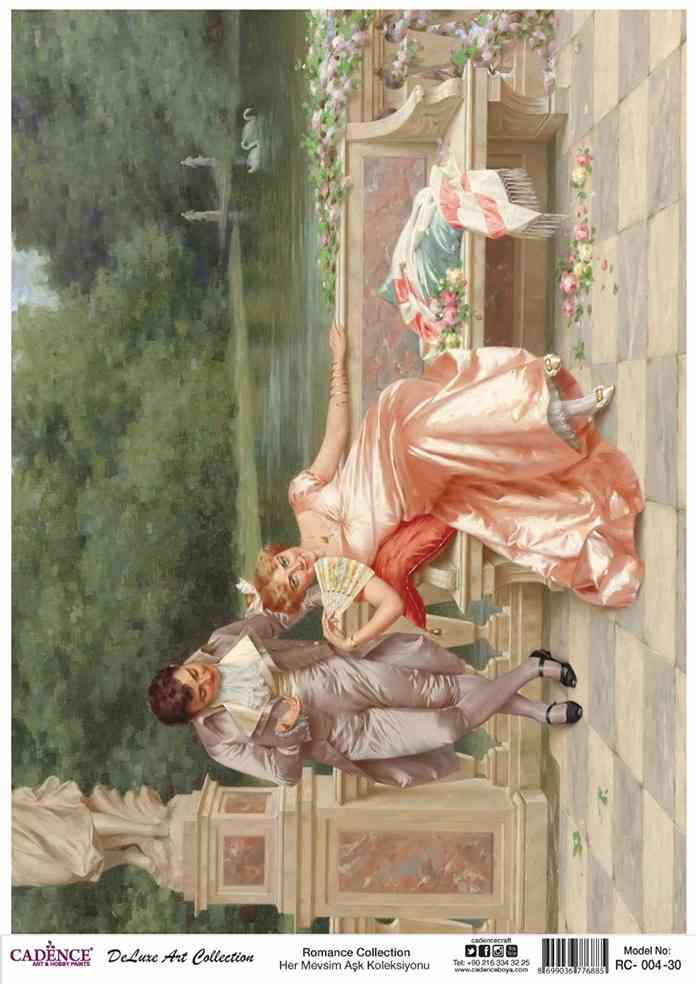 Cadence Deluxe Art Pirinç Dekopaj Model RC-004 (90x125)