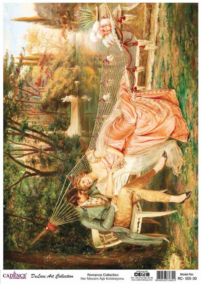 Cadence Deluxe Art Pirinç Dekopaj Model RC-005 (90x125)