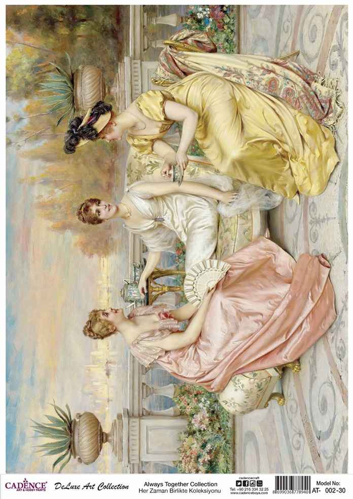 Cadence Deluxe Art Pirinç Dekopaj Model AT-002 (90x125)