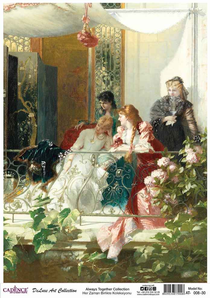 Cadence Deluxe Art Pirinç Dekopaj Model AT-008 (90x125)